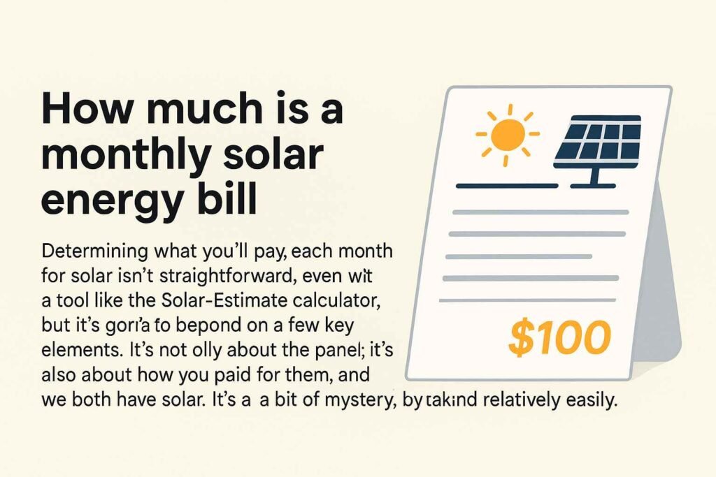 How Do Solar Panels Affect Your Monthly Bill? 3 How much is a monthly solar energy bill