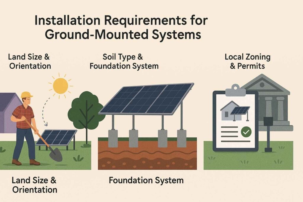 What Are Ground-Mounted Solar Panels? A Complete Guide 7 Installation Requirements for Ground Mounted Systems