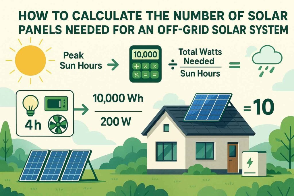 How Many Solar Panels Do You Need for an Off Grid System