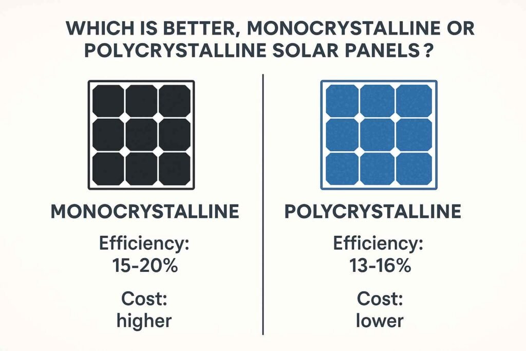 Which is better, monocrystalline or polycrystalline solar panels