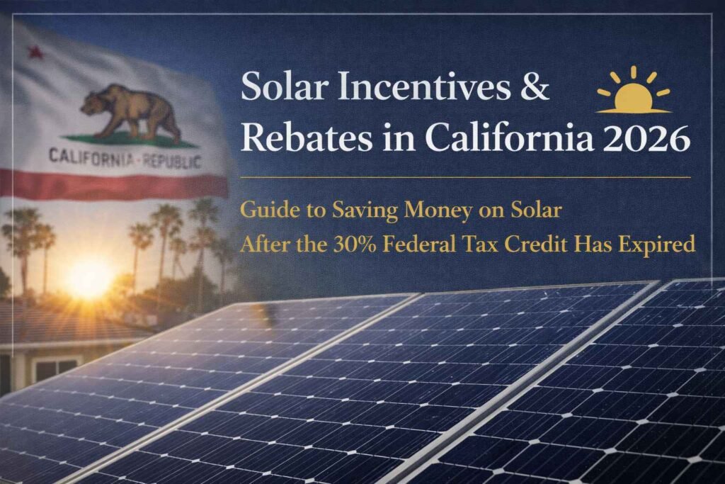 Solar Incentives & Rebates in California 2026